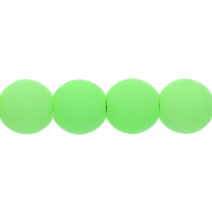 Czech Round Beads 4mm Bondeli Lime