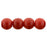 Czech Round Beads 4mm Opaque Red