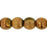 Czech Round Beads 4mm Luster Pink 1/2 Coat - Opaque Beige