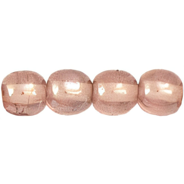 Czech Round Beads 4mm Luster - Lt Amethyst
