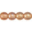 Czech Round Beads 4mm Luster Iris - Smoky Topaz