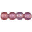 Czech Round Beads 4mm Luster Iris - Amethyst