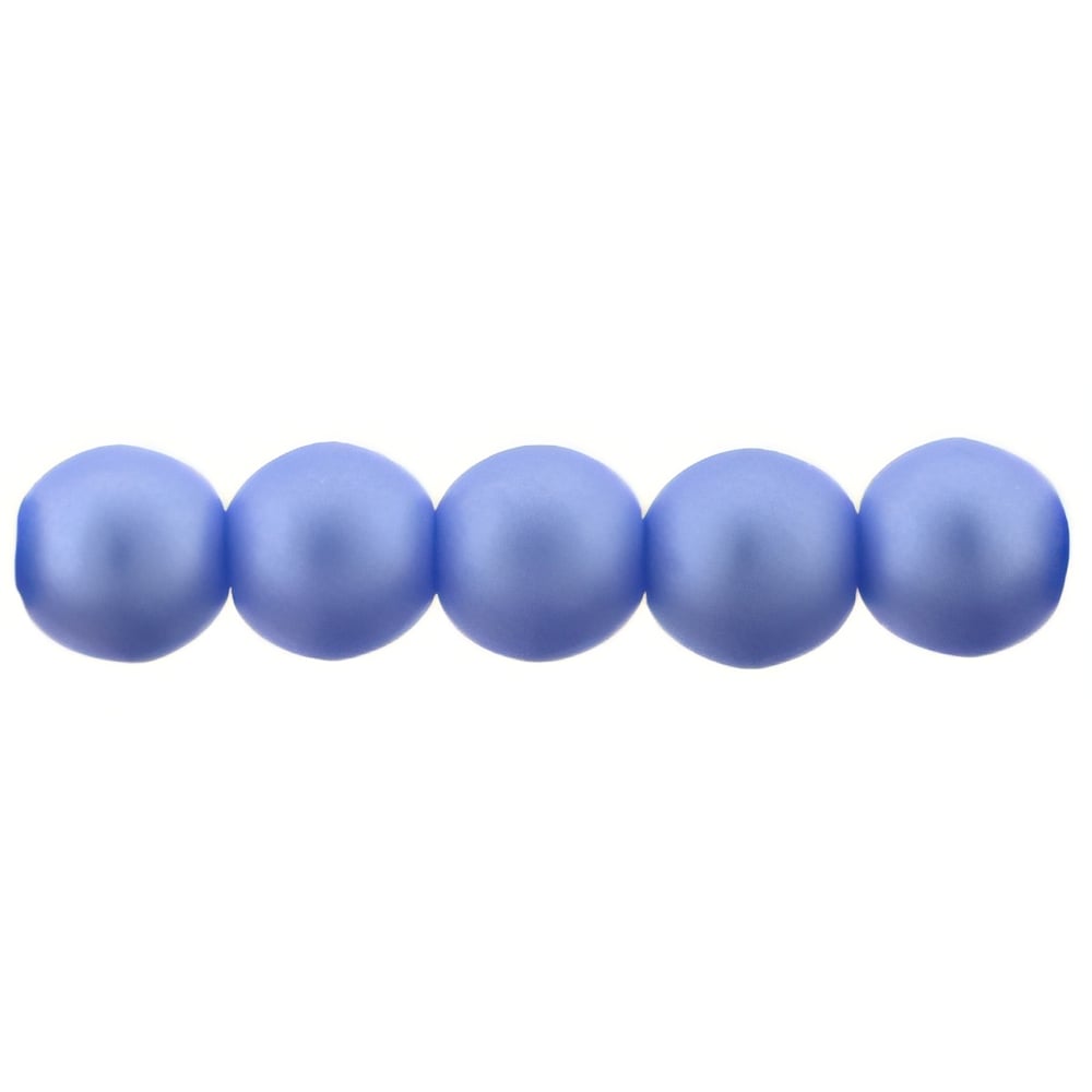 Czech Glass Pearls 4mm Matte - Baby Blue