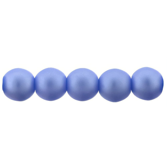 Czech Glass Pearls 4mm Matte - Baby Blue