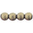 Czech Round Beads 4mm Sueded Gold Tanzanite