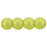 Czech Round Beads 4mm Sueded Gold Olivine
