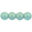 Czech Round Beads 4mm Sueded Gold Lt Teal