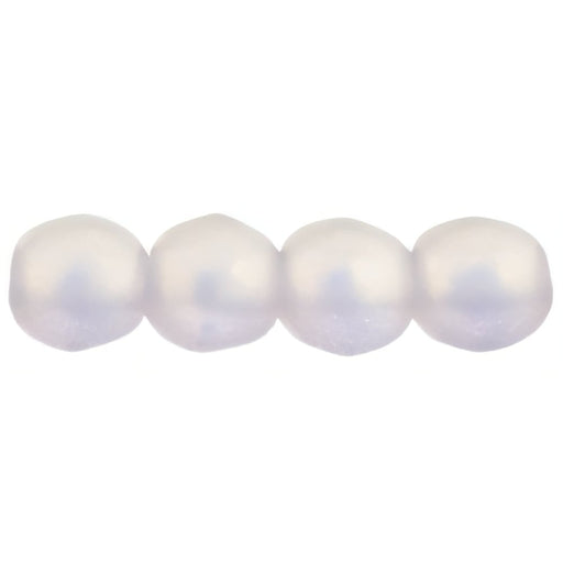 Czech Round Beads 4mm Sueded Gold Rosaline