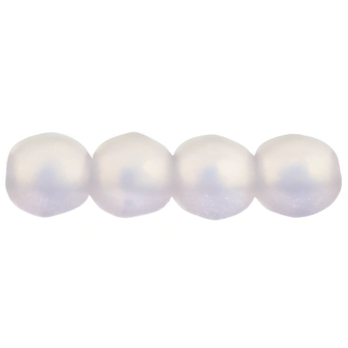Czech Round Beads 4mm Sueded Gold Rosaline