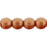 Czech Round Beads 4mm Sueded Gold Ruby