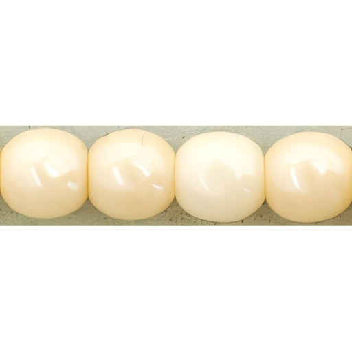 Czech Round Beads 4mm Luster - Opaque Champagne
