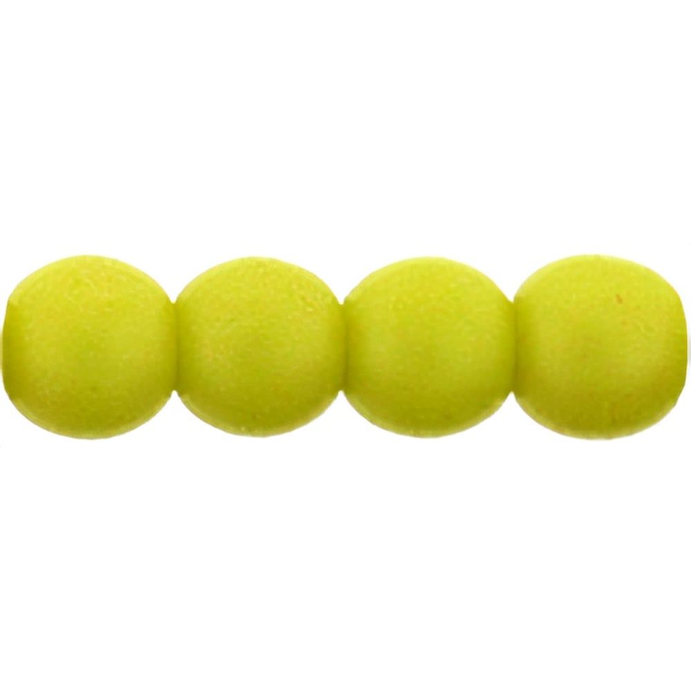 Czech Round Beads 4mm Pacifica - Honeydew