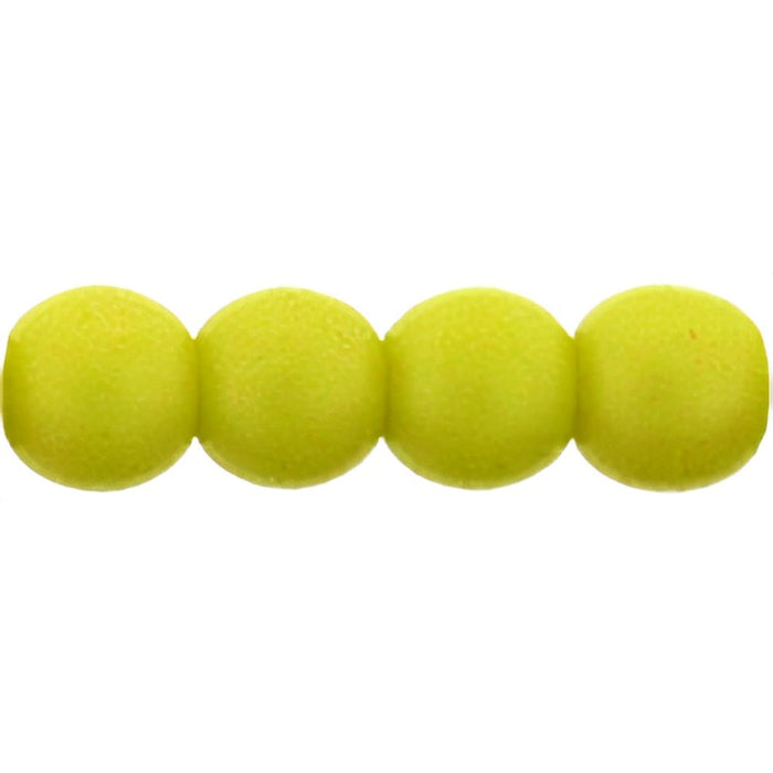 Czech Round Beads 4mm Pacifica - Honeydew