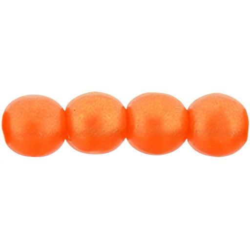 Czech Round Beads 4mm Sueded Gold Lamé Hyacinth