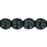 Czech Round Beads 4mm Jet - Picasso