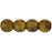 Czech Round Beads 4mm Sunflower Yellow - Picasso