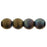 Czech Round Beads 4mm Jet - Matte Bronze Vega