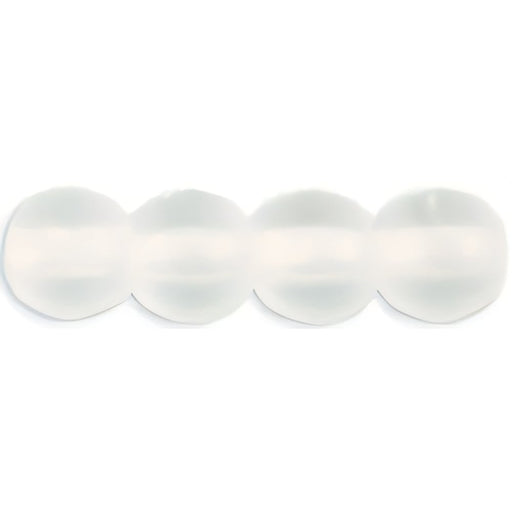 Czech Round Beads 4mm Matte - Crystal