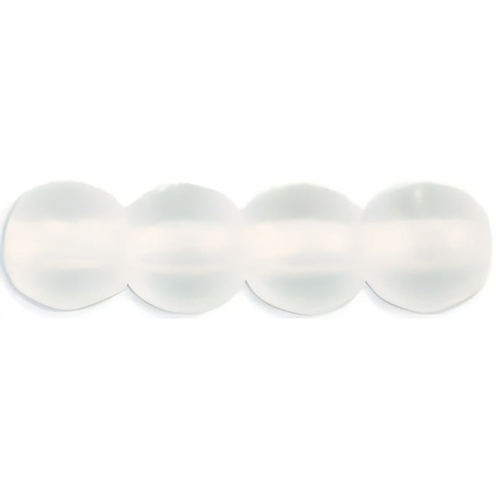 Czech Round Beads 4mm Matte - Crystal
