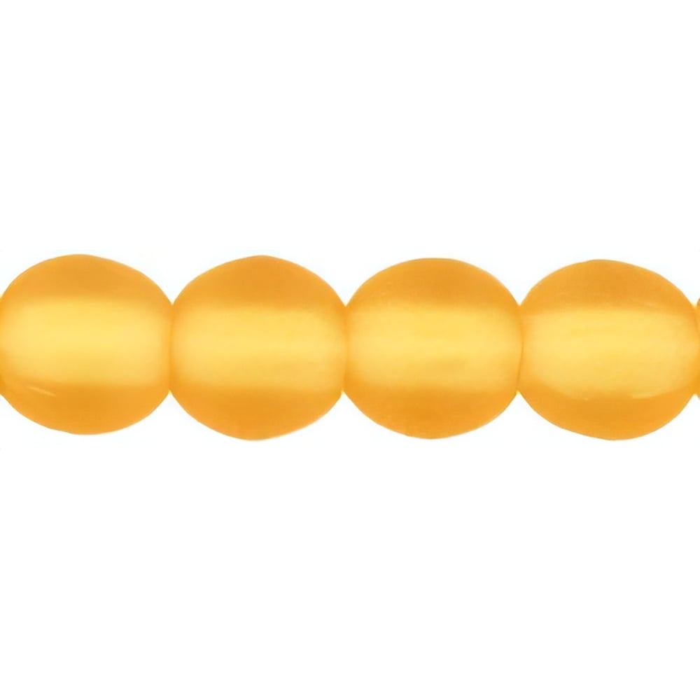 Czech Round Beads 4mm Matte - Med Topaz