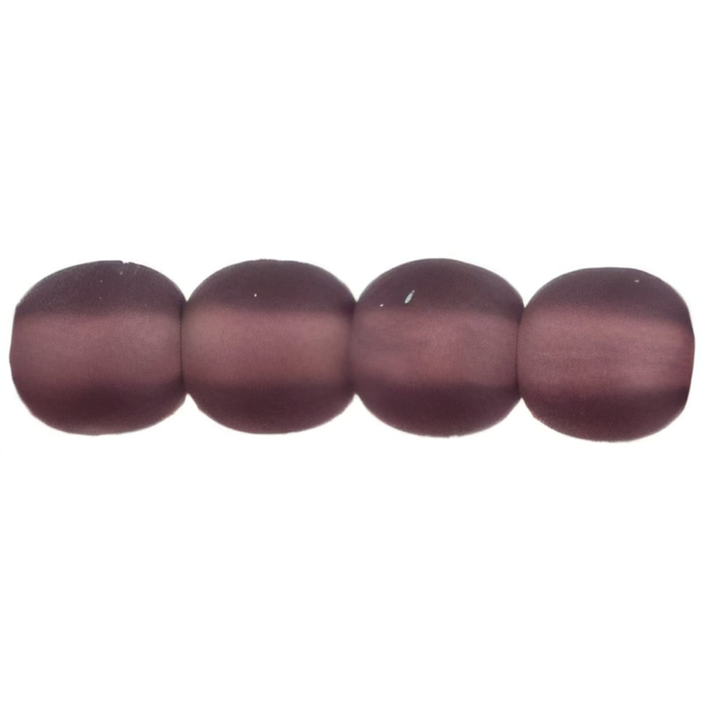 Czech Round Beads 4mm Matte - Amethyst