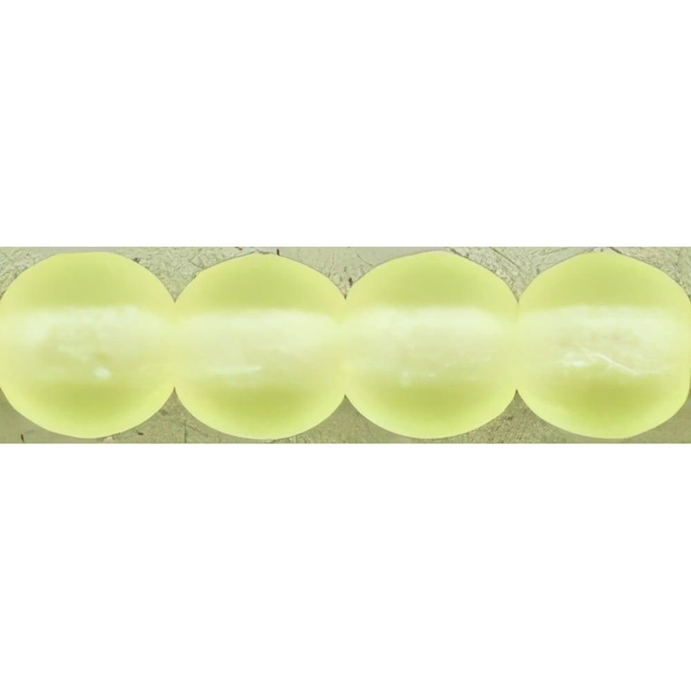 Czech Round Beads 4mm Matte - Jonquil