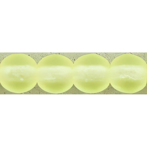 Czech Round Beads 4mm Matte - Jonquil