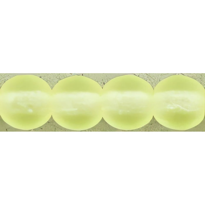 Czech Round Beads 4mm Matte - Jonquil