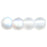 Czech Round Beads 4mm Matte - Crystal AB