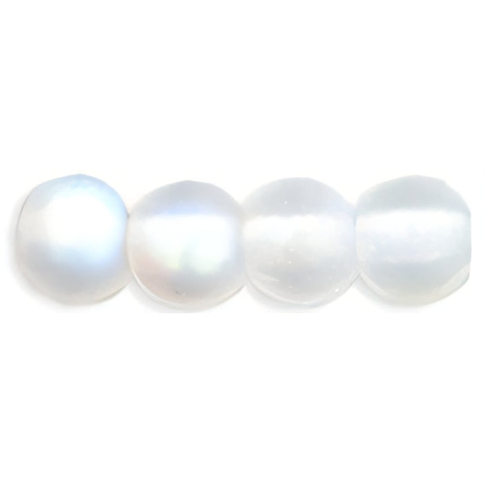Czech Round Beads 4mm Matte - Crystal AB