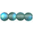 Czech Round Beads 4mm Matte - Montana Blue AB
