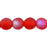 Czech Round Beads 4mm Matte - Siam Ruby AB