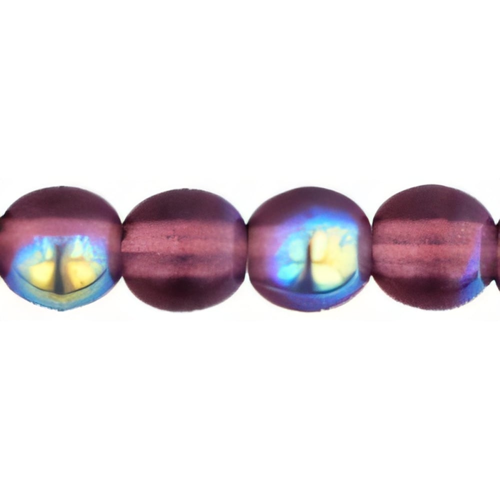 Czech Round Beads 4mm Amethyst AB
