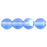 Czech Round Beads 4mm Med Sapphire AB