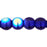 Czech Round Beads 4mm Cobalt AB