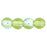 Czech Round Beads 4mm Olivine AB