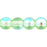 Czech Round Beads 4mm Peridot AB