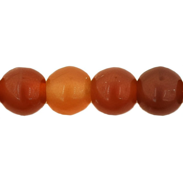 Czech Round Beads 5mm Dk Milky Caramel (100pcs)