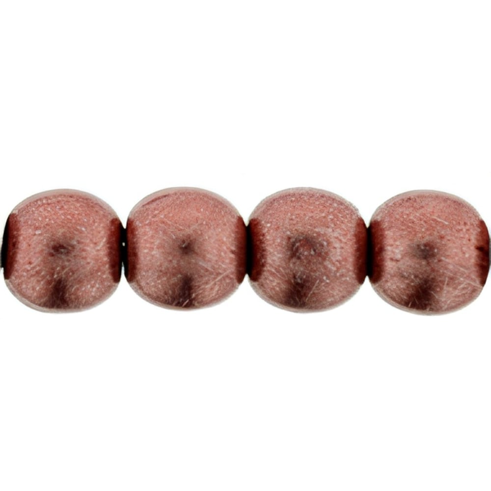 Czech Round Beads 6mm ColorTrends: Saturated Metallic Grenadine (50pcs)
