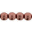 Czech Round Beads 6mm ColorTrends: Saturated Metallic Grenadine (50pcs)