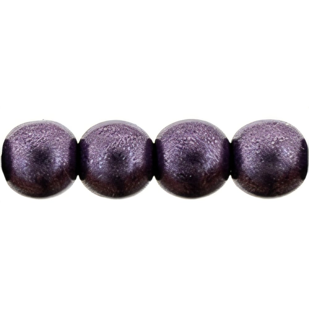 Czech Round Beads 6mm ColorTrends: Saturated Metallic Tawny Port (50pcs)