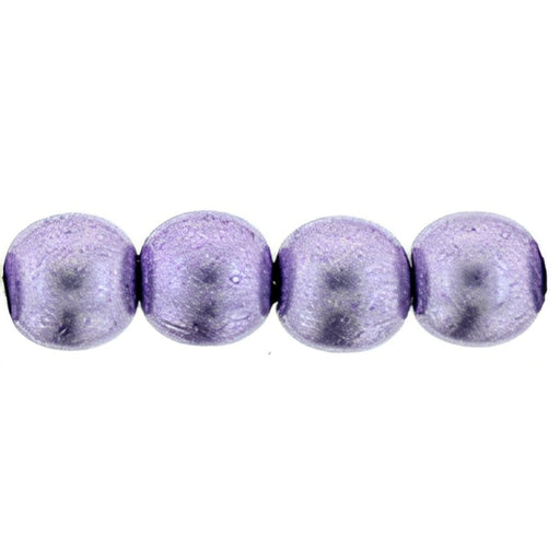 Czech Round Beads 6mm ColorTrends: Saturated Metallic Ballet Slipper (50pcs)