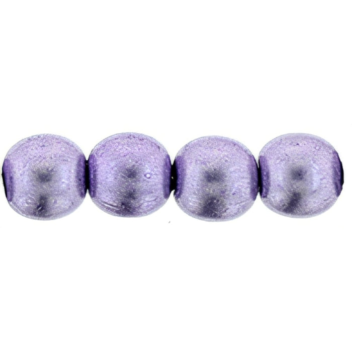Czech Round Beads 6mm ColorTrends: Saturated Metallic Ballet Slipper (50pcs)