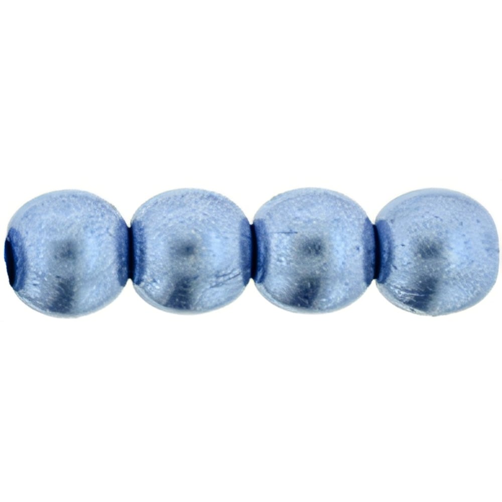 Czech Round Beads 6mm ColorTrends: Saturated Metallic Neutral Gray (50pcs)