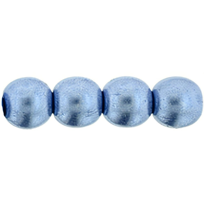 Czech Round Beads 6mm ColorTrends: Saturated Metallic Neutral Gray (50pcs)