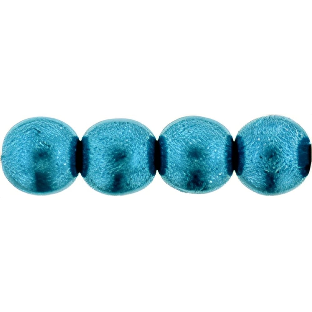 Czech Round Beads 6mm ColorTrends: Saturated Metallic Shaded Spruce (50pcs)