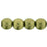 Czech Round Beads 6mm ColorTrends: Saturated Metallic Golden Lime (50pcs)