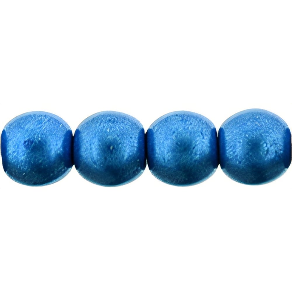Czech Round Beads 6mm ColorTrends: Saturated Metallic Marina (50pcs)
