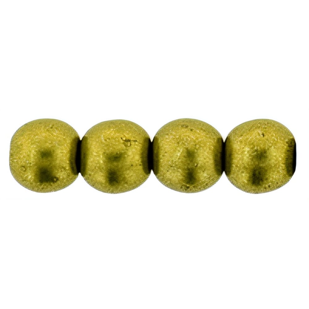 Czech Round Beads 6mm ColorTrends: Saturated Metallic Meadowlark (50pcs)