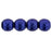 Czech Round Beads 6mm ColorTrends: Saturated Metallic Super Violet (50pcs)